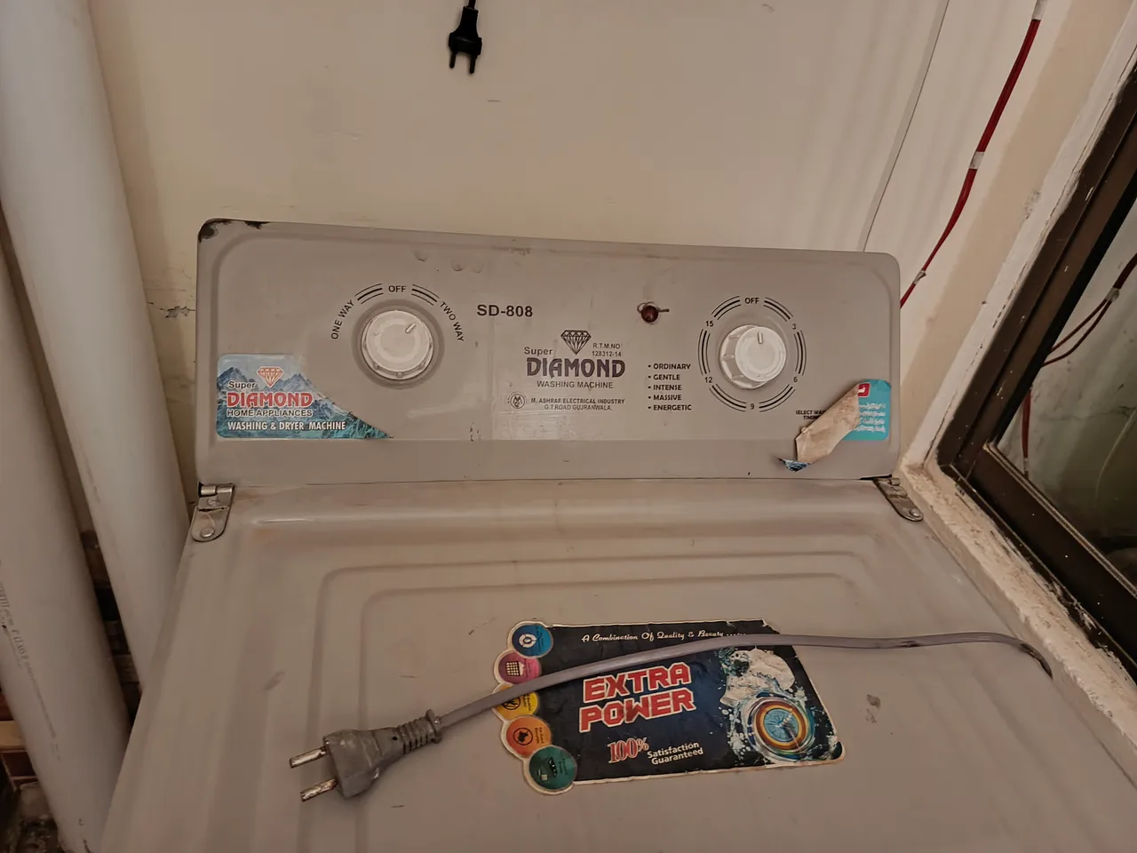 Diamond washing machine