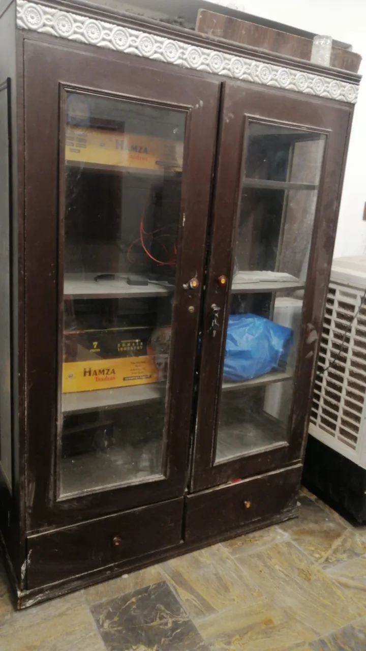 Wooden Crockery Cabinet / Glass Display Cabinet