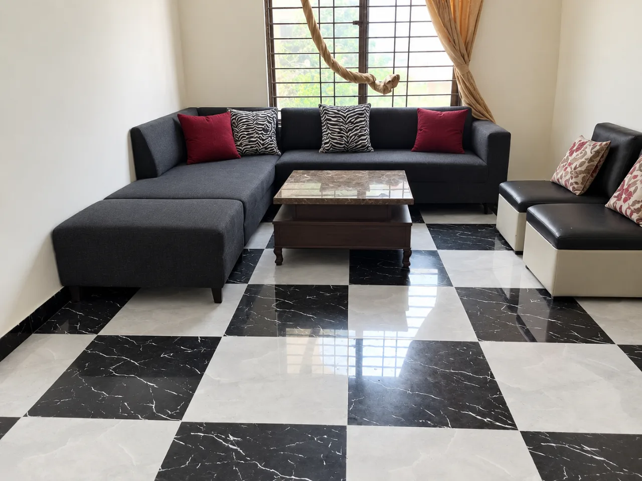 L-Shaped Sofa Set