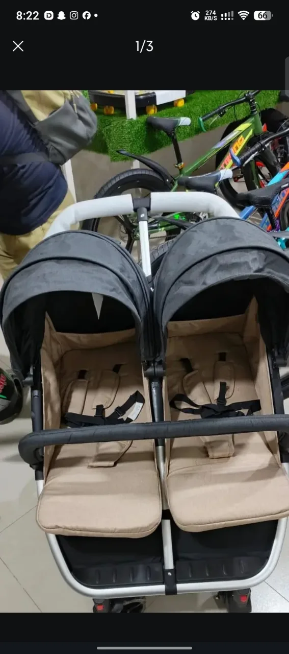 Twin baby stroller |Double baby stroller/pram