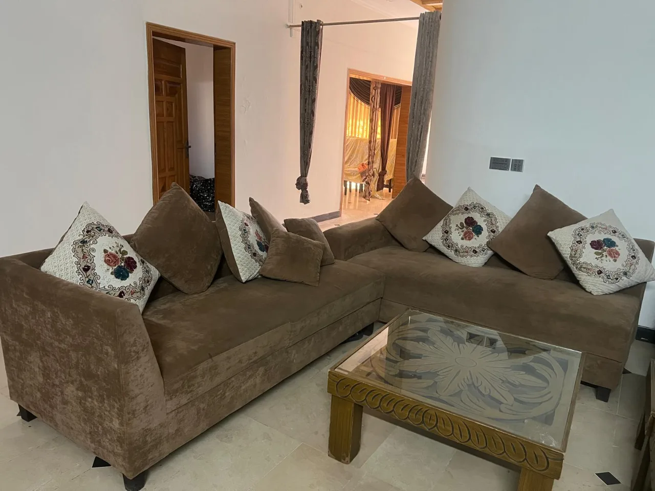 L shape sofa