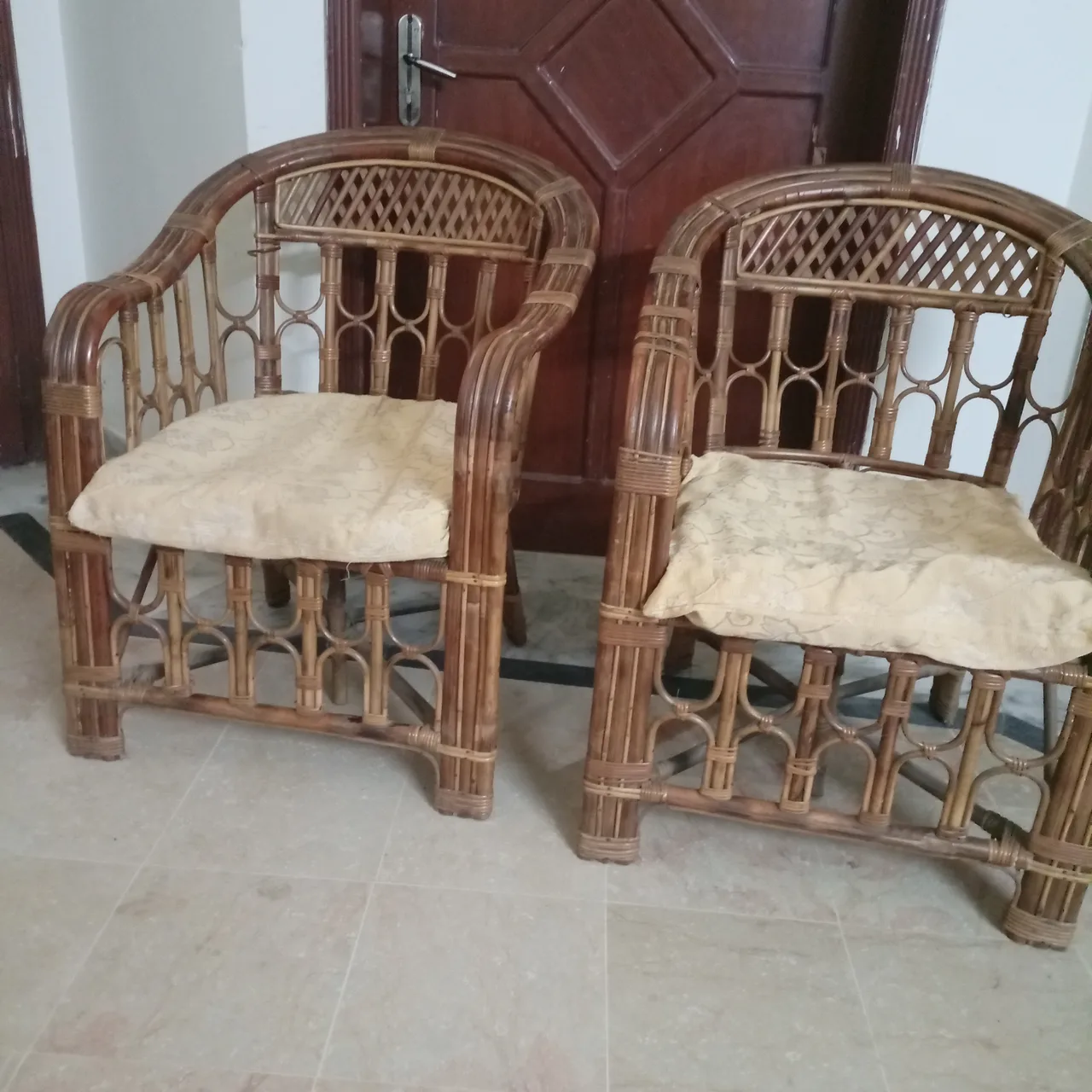 5 Seater Cane Sofa