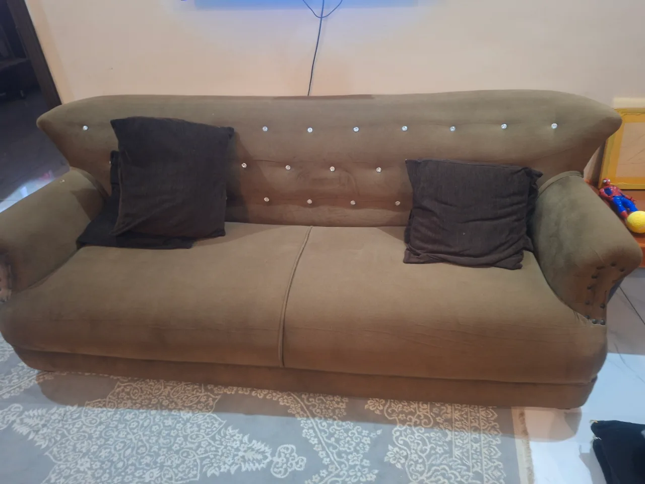 5seater sofa,3table set,1 single 3seater
