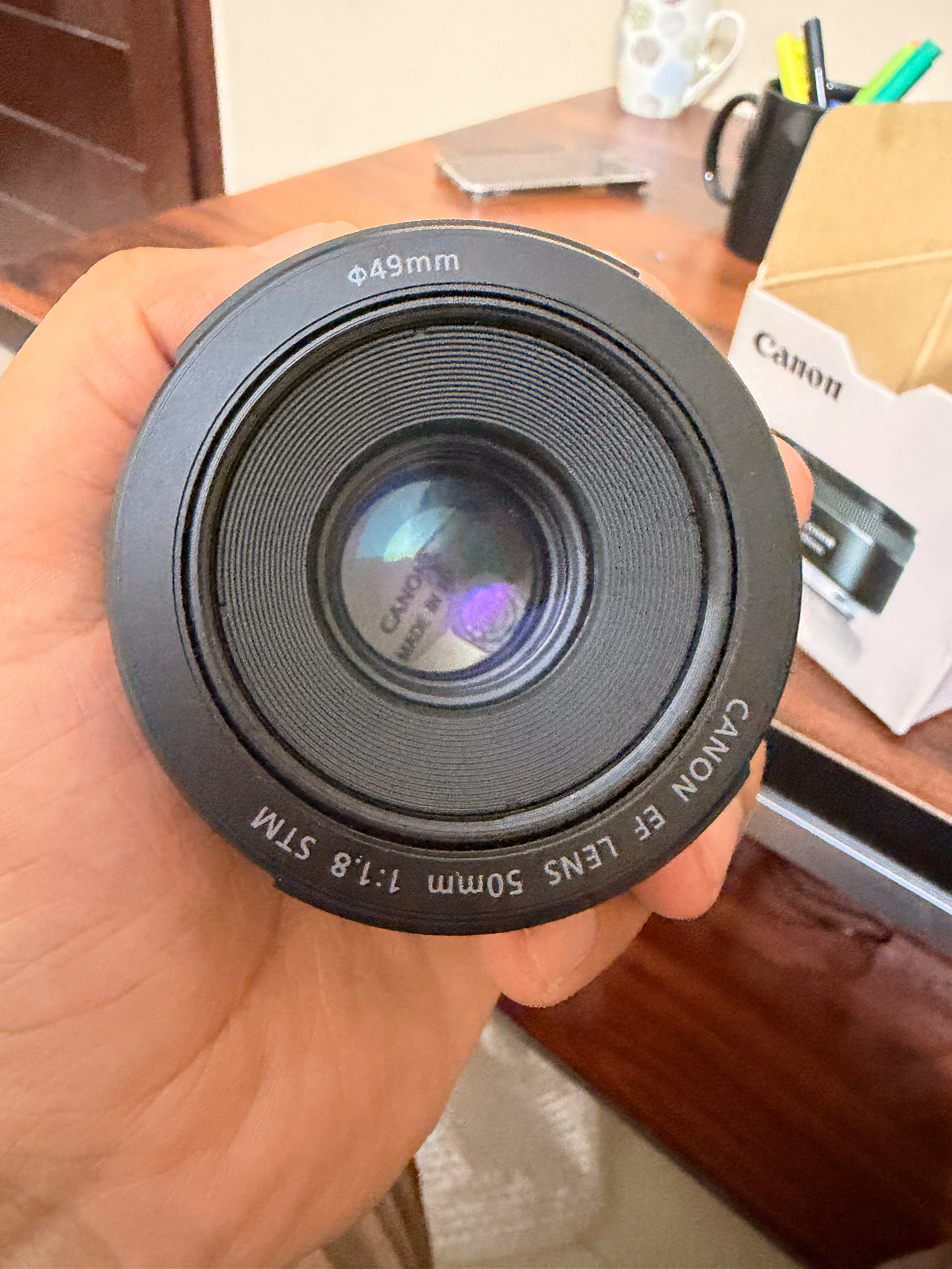 Canon lens EF50mm f/1.8st