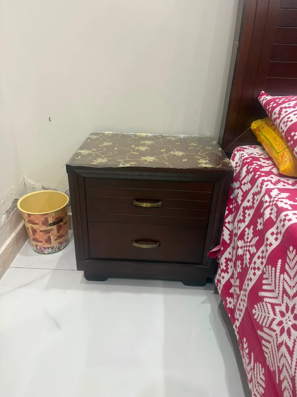 King size bed set with mattress