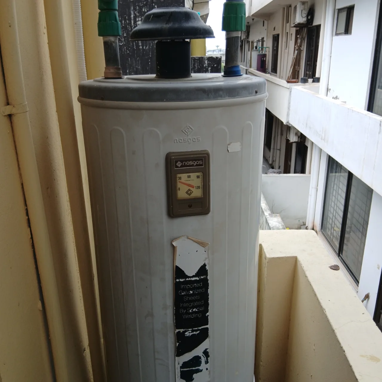 Nasgas gas geyser 35galoons