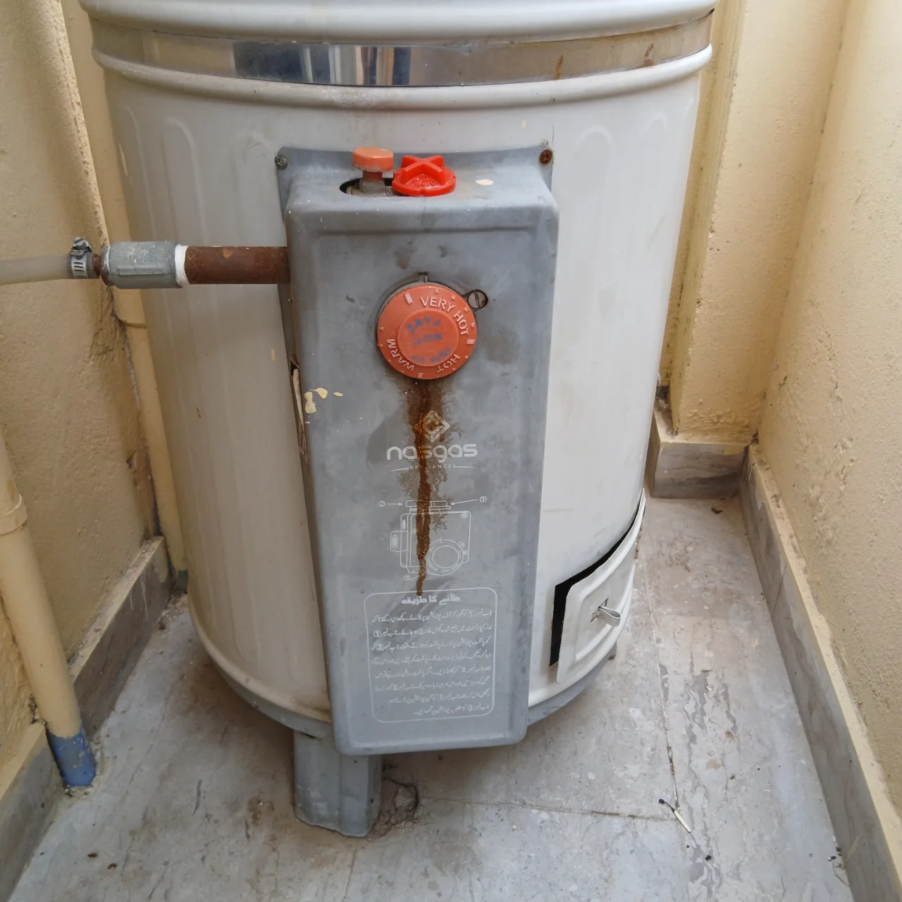 Nasgas gas geyser 35galoons