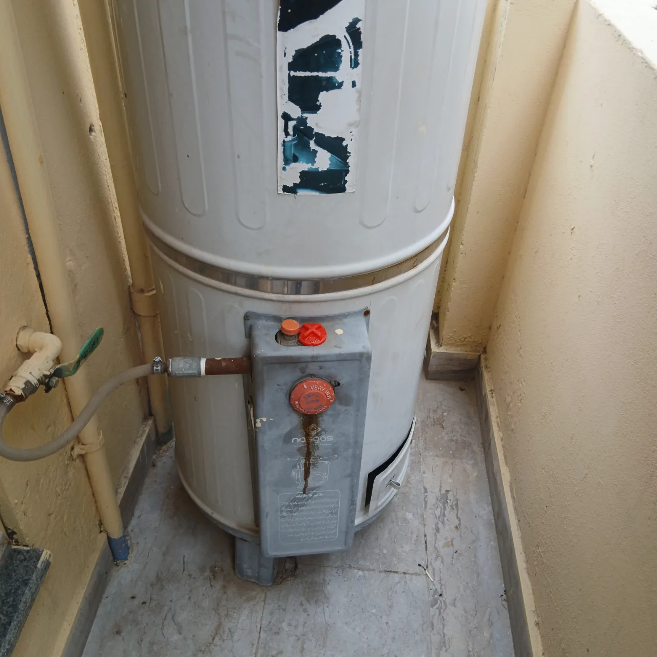 Nasgas gas geyser 35galoons