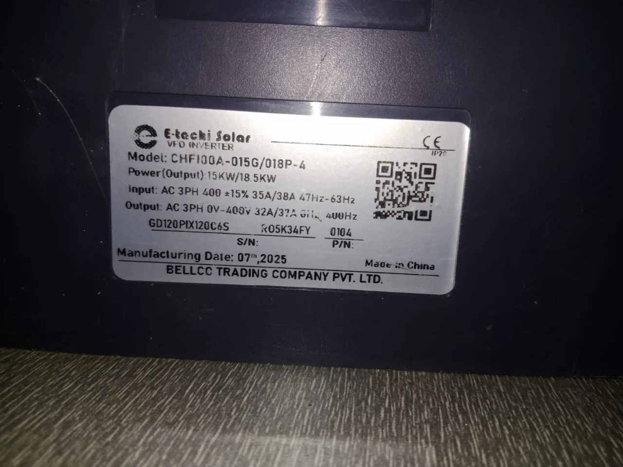 E-TACHI 15KW/18.5KW Solar VFD