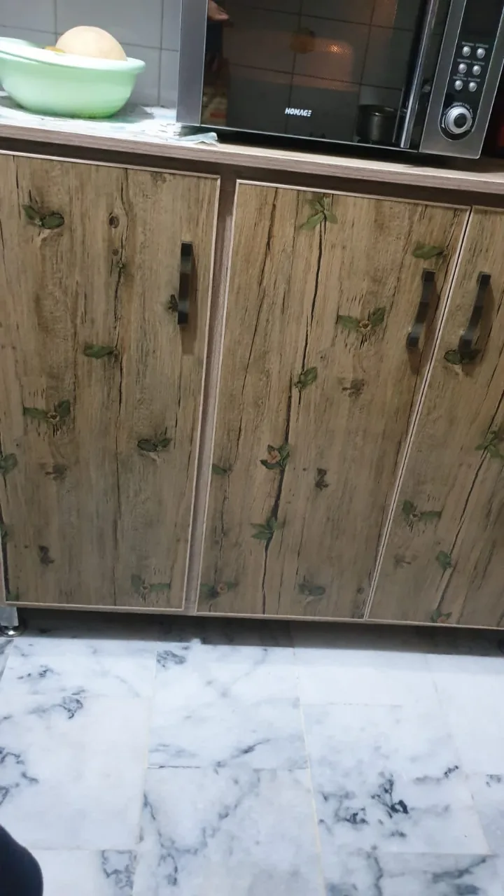 2 Custom-Made Kitchen Cabinets | Laminated Wood | Excellent Condition